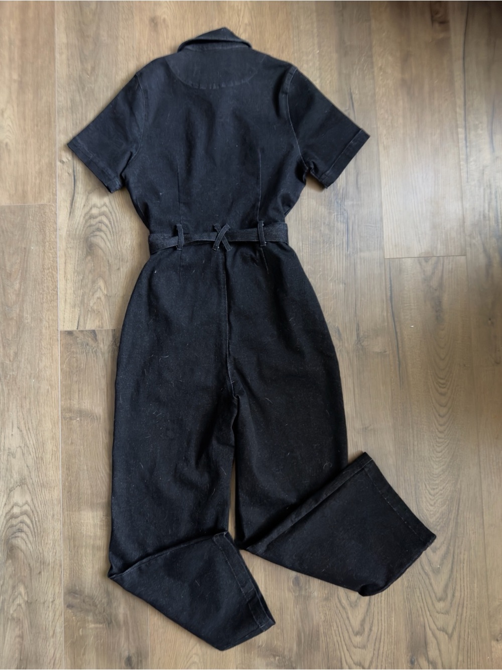 NWT En Saison Aaliyah Black Denim Jumpsuit - Size Small - Picture 9 of 12